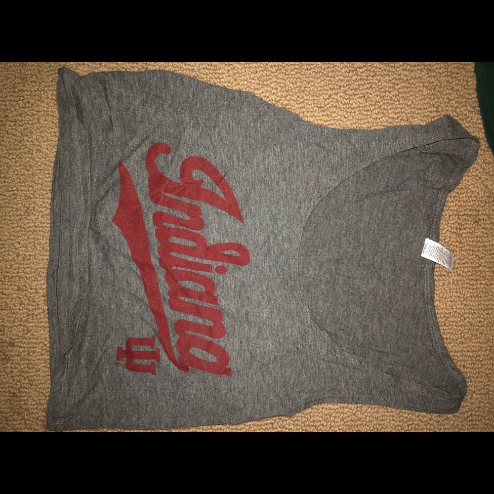 Indiana. Hoosiers tank game day crop top